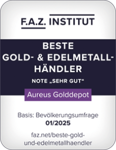 F.A.Z.-Institut: Beste Gold- & Edelmetallhändler, Note Sehr gut (01/2025)